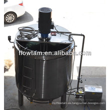 Tanque de emulsión de calefacción eléctrica de acero inoxidable (homogeneizador de alta cizalla de entrada superior y bomba emulsionante)